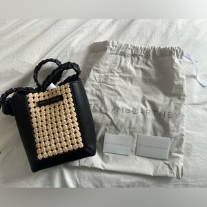 Stella McCartney Braided Raffia Crossbody Bag